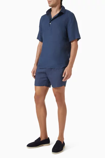 Gustavia Swim Shorts in Linen