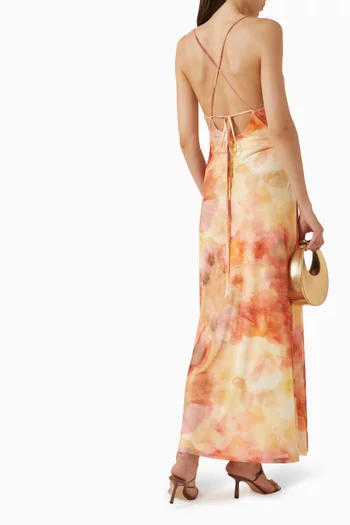 Aria Maxi Dress in Mesh