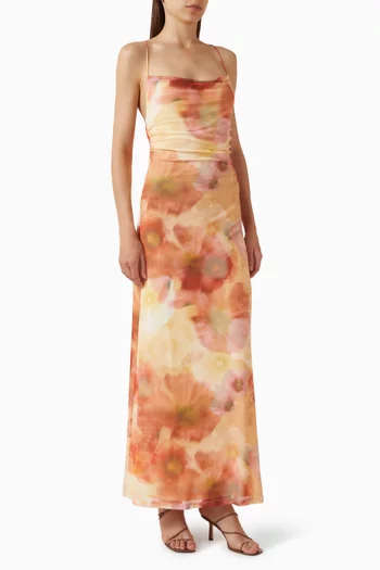 Aria Maxi Dress in Mesh