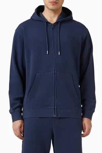 Zack Zip Hoodie in Cotton