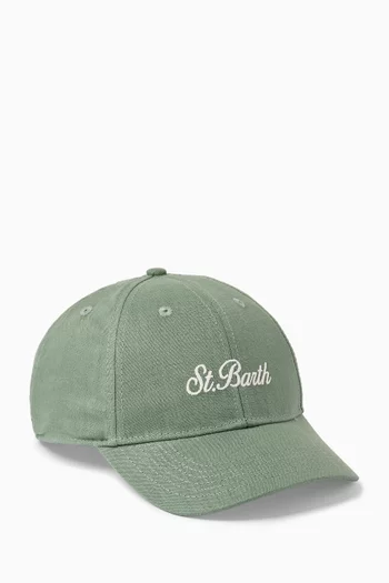Logo Baseball Cap in Cotton