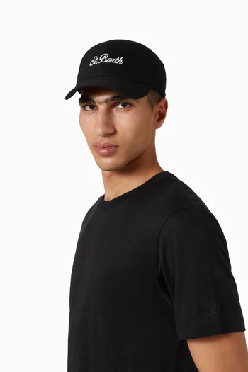 Logo Baseball Cap in Cotton