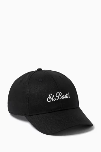 Logo Baseball Cap in Cotton