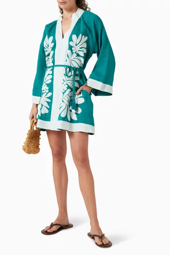 Lumi Belted Dress in Linen