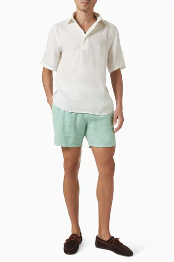 Gustavia Swim Shorts in Linen