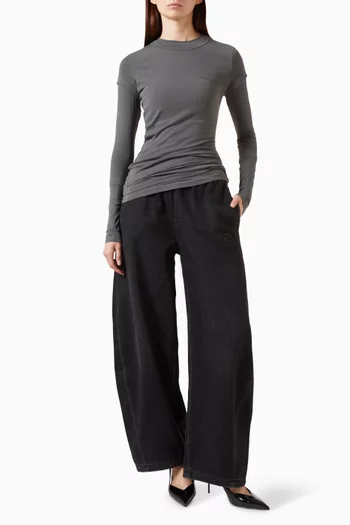 Layered Top in Cotton-knit