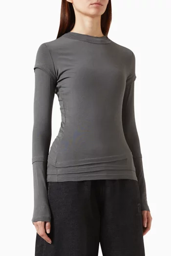 Layered Top in Cotton-knit