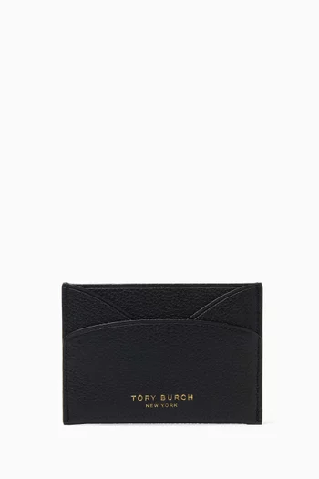 Romy Flat Card Case in Saffiano Leather