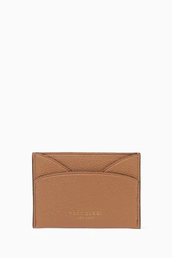 Romy Flat Card Case in Saffiano Leather