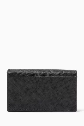 Card Holder in Saffiano Leather