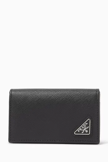 Card Holder in Saffiano Leather