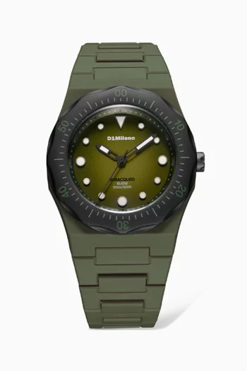 Lagoon Diver Polycarbon Watch, 40.5mm