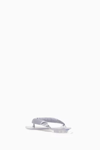 Invisible Thong Mules in Satin