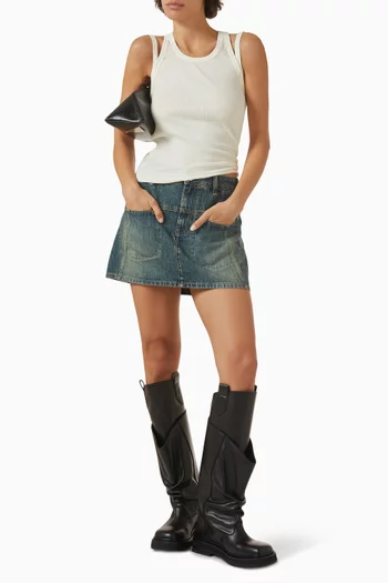 Mini Skirt in Denim