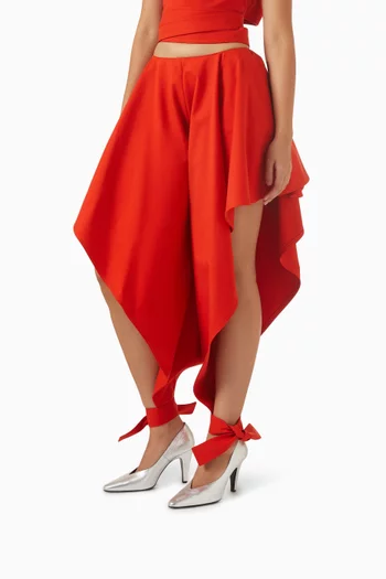 Cone Pumps in Laminated Leather