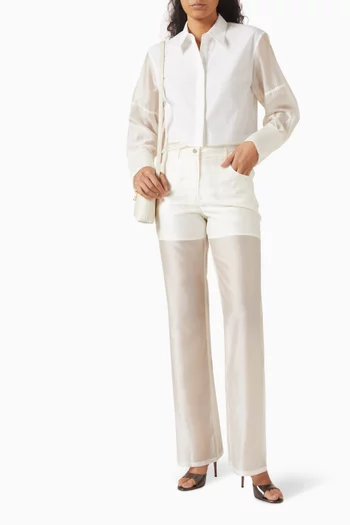 Combo Shirt in Lyocell Blend