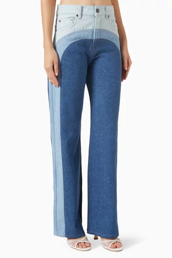 Prasila Wide-leg Jeans in Denim