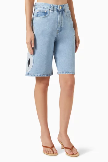 Sayaola Bermuda Shorts in Denim