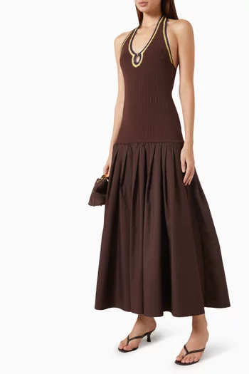 Raleza Dress in Jersey & Poplin