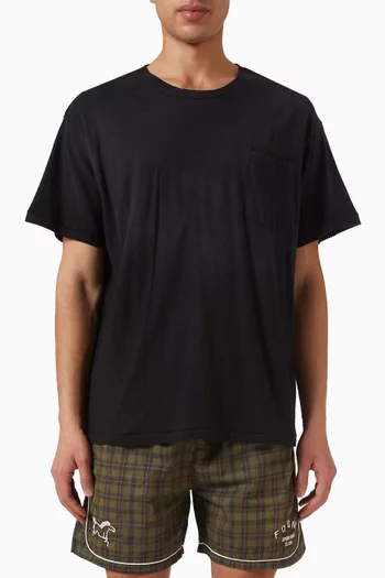 Weathered Pocket T-shirt in Cotton & Linen