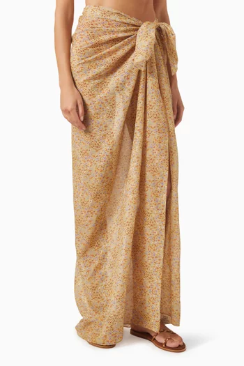 Printed Pareo in Organic Cotton