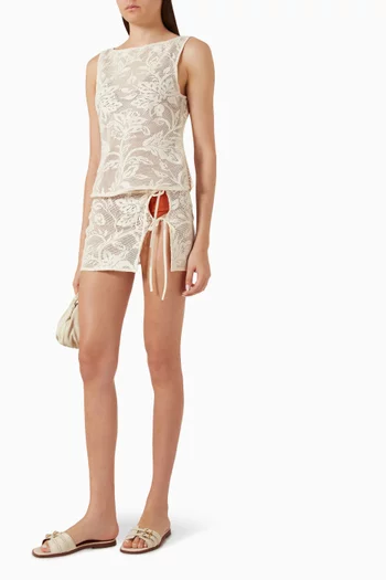 Annie Wrap in Cotton Lace