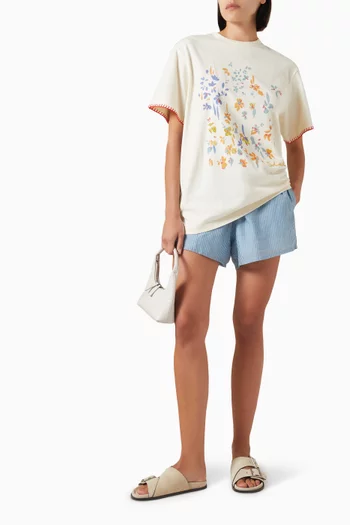 Oversized Printed T-shirt in Organic Cotton