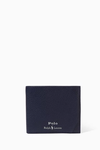 Billfold Wallet in Pebbled Leather