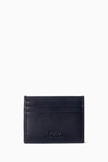 Logo Card Case in Leather