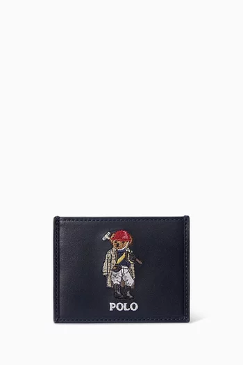 Logo Card Case in Leather