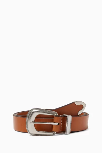 Western Belt in Leather