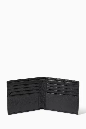 Billfold Wallet in Pebbled Leather