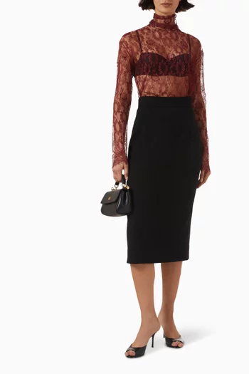 Chantilly Sheer Top in Lace