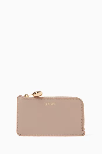Pebble Coin Cardholder in Nappa Calfskin