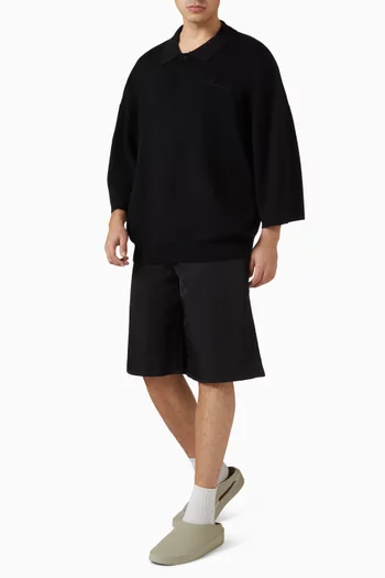 5-pocket Shorts in Textured Nylon