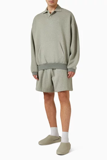 Signature 90s Polo Sweatshirt in Fleece