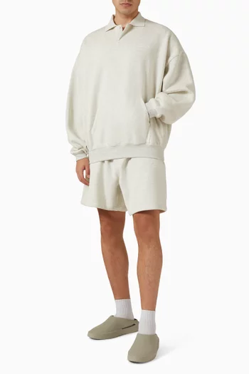 Signature 90s Polo Sweatshirt in Fleece