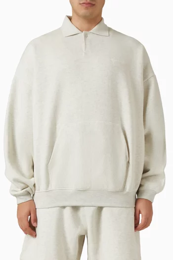 Signature 90s Polo Sweatshirt in Fleece