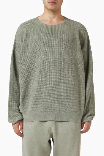 Signature Waffle 90s Crewneck Sweater
