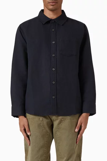 Button-up Shirt in Cotton Blend