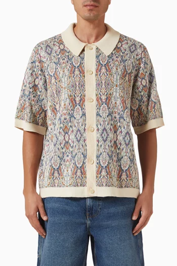 Trance Jacquard Shirt in Knit