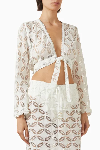 Rio Crop Top in Lace