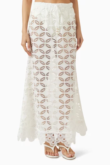 Rio Maxi Skirt in Lace
