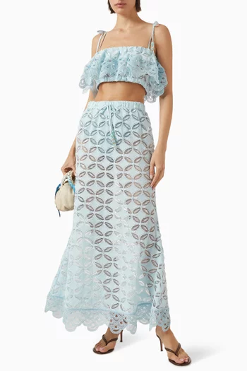 Nilo Crop Top in Lace