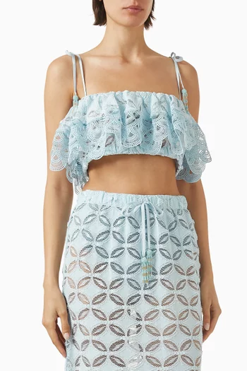 Nilo Crop Top in Lace
