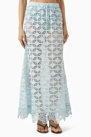 Rio Maxi Skirt in Lace