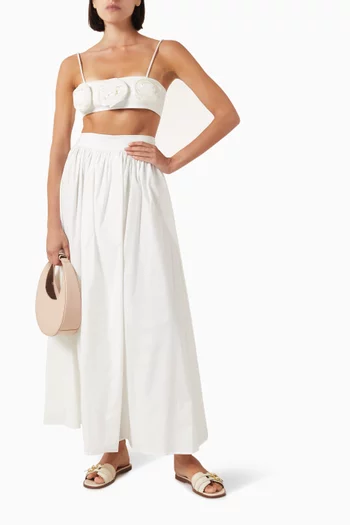 Solid Maxi Skirt