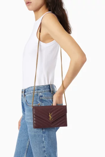 CASSANDRE Envelope Chain Wallet in Lambskin
