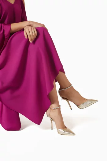 Saeda 100 Pumps in Glitter Fabric