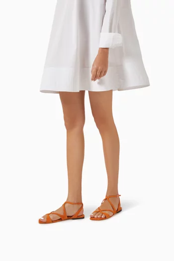 Ayla Flat Sandals in Suede